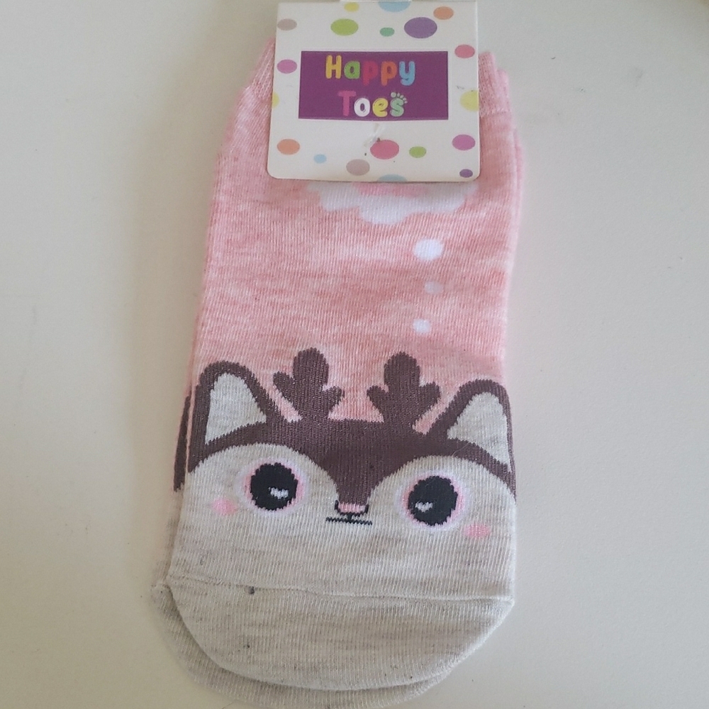 Cute Pink Animal Socks